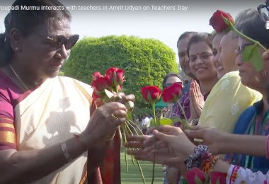 Hon'ble President's interaction with teachers of BIU