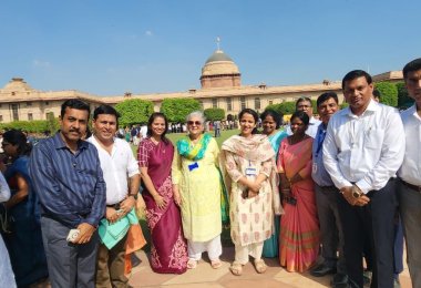 Hon'ble President's interaction with teachers of BIU